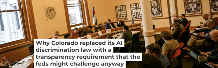 Colorado passed a landmark artificial intelligence law that was challenged in a federal lawsuit. AAron Ontiveroz/The Denver Post via Getty Images
